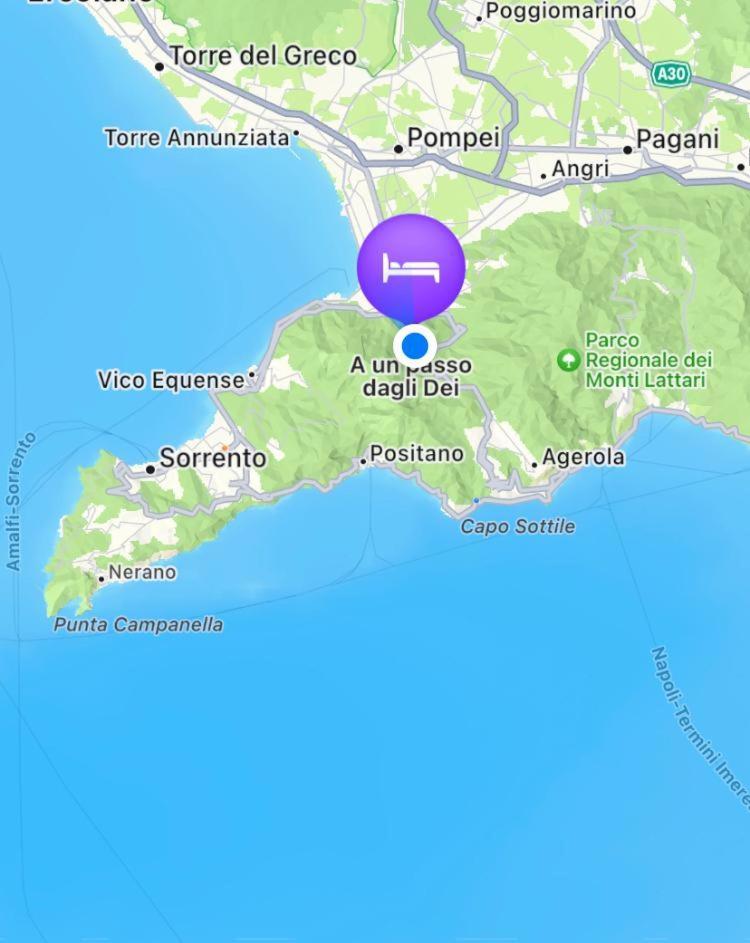 A Un Passo Dagli Dei Bed & Breakfast Pimonte Bagian luar foto